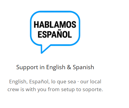 Support in English & Spanish